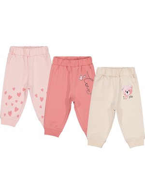 Civil Baby Ayıcık Baskılı 3'lü Set 6-18 Ay Eşofman Altı