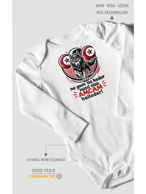 Morivo Kids Amcaya Özel Uzun Kollu Bebek Body %100 Pamuk