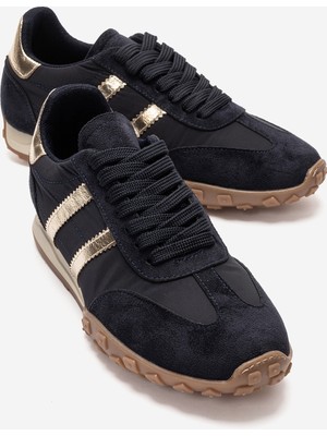 Luvi Flux Lacivert Süet Kadın Günlük Sneaker