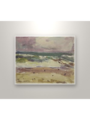 Arno König Surf (Motif From Sylt) 1948 Soyut Sanat Posteri Poster 21X30 cm
