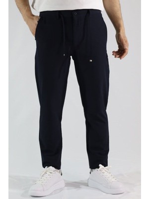 Likralı Slim Fit Erkek Kumaş Pantolon | Ventov Lacivert - 36