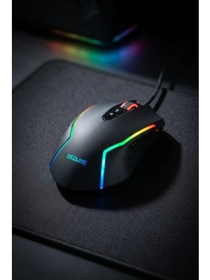 Redline 8000 Dpi / 7 Makro Tuşu / 1.8 M Örgülü Kablo RGM-656 Gaming Mouse