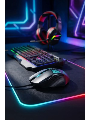 Redline RGB Gaming Set Klavye Kulaklık Mouse