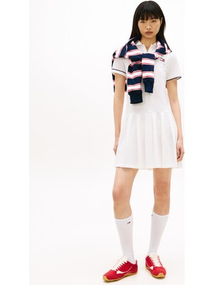 Tommy Hilfiger Tjw Badge Pleat Pıqu