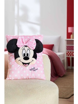 Özdilek Lisanslı Dekoratif -3d Minnie Mouse Cushio- Kırlent Yastığı (38X30)