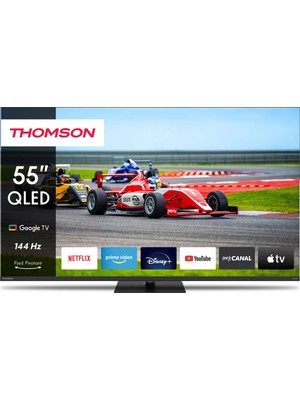 THOMSON 55” 139 Ekran Uydu Alıcılı 4K Ultra HD Google Smart QLED Pro TV 55QG7C14