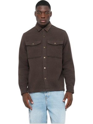 Timberland TB0A44TN Corduroy Collar Utility Over Gömlek Kahverengi Erkek Gömlek