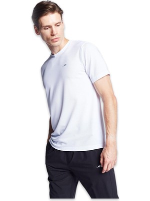 Lescon 26S-1298-26B Kısa Kol T Beyaz Erkek T-Shirt