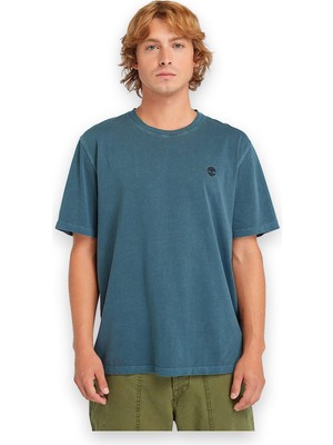 Timberland TB0A5YAY Garment Dye Sleeve Lacivert Erkek T-Shirt