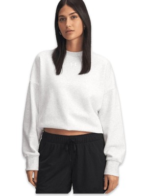 Under Armour 1386463 Ua Rival Fleece Os Crew Açık Gri Kadın Sweatshirt