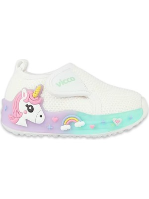 Vicco 346.B26Y.152 Jeli Bebe Işıklı Günlük Beyaz Çocuk Spor Ayakkabı