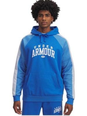 Under Armour 6003958 Ua Rival Flc Cb Hoodie Mavi Erkek Sweatshirt