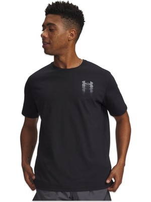 Under Armour 6009245 Ua M Blur Logo Ss Siyah Erkek T-Shirt