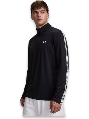 Under Armour 6012357 Ua Tech Taping 1/2 Zip Siyah Erkek Sweatshirt