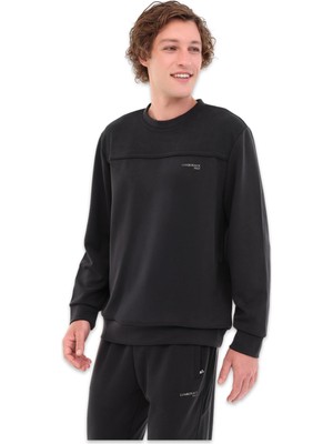 Lumberjack 5W ml Uros 16ITL817 5pr Sweat Siyah Erkek Sweatshirt