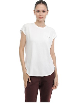 Lumberjack 6m Wb 11AMBER-T 6fx Krem Kadın T-Shirt
