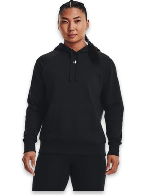 Under Armour 1379500 Ua Rival Fleece Hoodie Sweat Siyah Kadın Sweatshirt