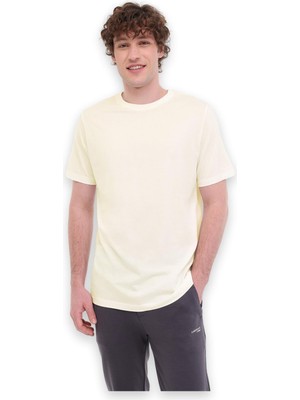 Lumberjack CT110 Modal C Neck Bej Erkek T-Shirt