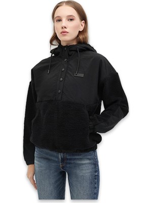 Lumberjack 5W Wl 6laya 6HK100 5pr Half Full Zip Siyah Kadın Sweatshirt