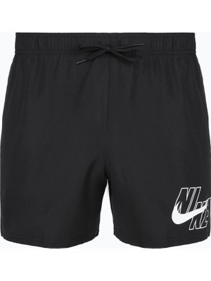 Nike Swim Breaker NESSG574 Swim Logo 5" Volley Siyah Erkek Şort