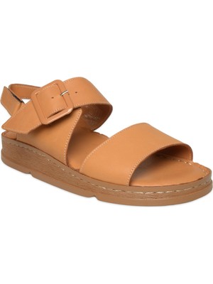 Mammamia D26YS-2390 Günlük Taba Kadın Sandalet