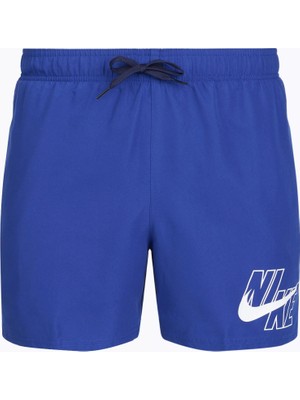 Nike Swim Breaker NESSG574 Swim Logo 5" Volley Mavi Erkek Şort