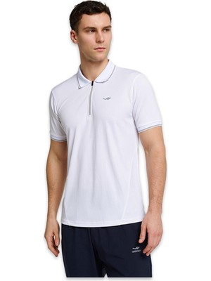 Lescon 26B-1046 Kısa Kol Polo Yaka T Beyaz Erkek T-Shirt