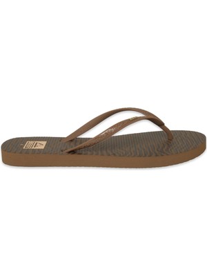 Reef CJ9441 Reef Seaside Prints Parmak Arası Kahverengi Kadın Terlik