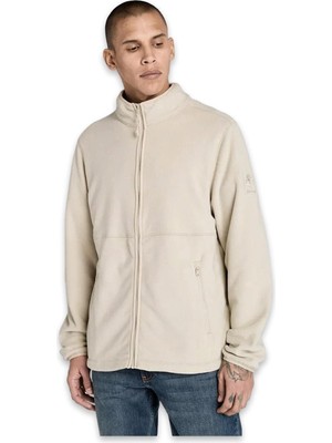 Timberland TB0A6HM3 Full Zip Polar Fleece Jacket Bej Erkek Mont