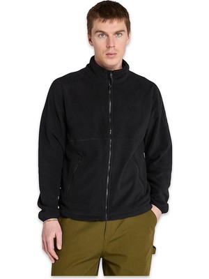 Timberland TB0A6HM3 Full Zip Polar Fleece Jacket Siyah Erkek Mont