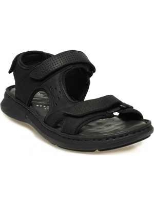Forelli 40526-M Bruce Siyah Erkek Sandalet