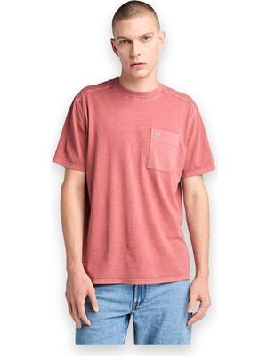 Timberland TB0A5VDH Garment Dye Chest Pocket Tee Kırmızı Erkek T-Shirt