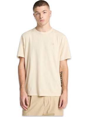 Timberland TB0A5YAY Garment Dye Sleeve Krem Erkek T-Shirt