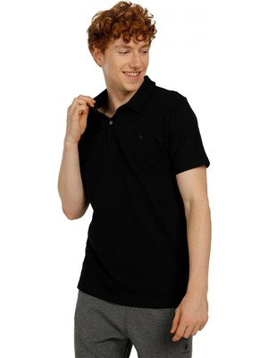 Lumberjack CT953 101079283 Basic Polo Siyah Erkek T-Shirt