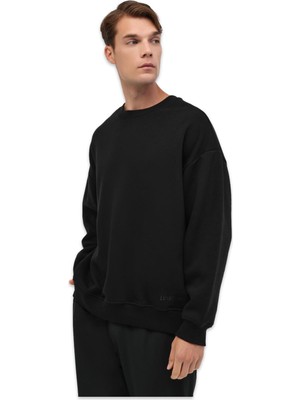 Lumberjack 5W MB Ros 16HS108 5pr Sweat Siyah Erkek Sweatshirt