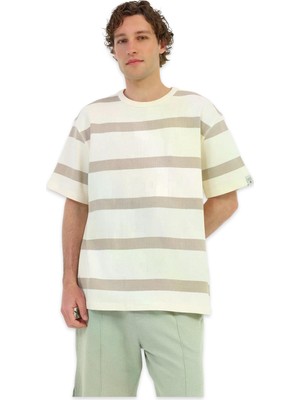Lumberjack 6m MB Tusk 11BS100 6fx Örme Bej Erkek T-Shirt