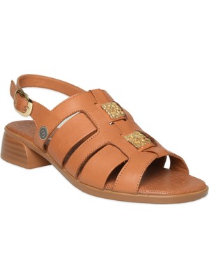 Mammamia D26YS-5100 Günlük Taba Kadın Sandalet