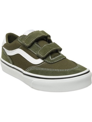 Vans VN000DBR Brooklyn Ls V Sneakers Yeşil Çocuk Spor Ayakkabı