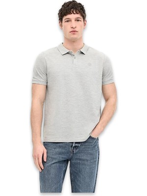 Lumberjack CT953 101079283 Basic Polo Gri Erkek T-Shirt