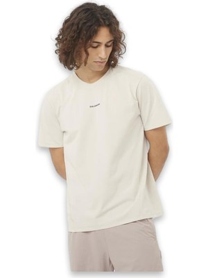 Salomon LC2438600 Trackline Ss Tee M Kırık Beyaz Erkek Outdoor