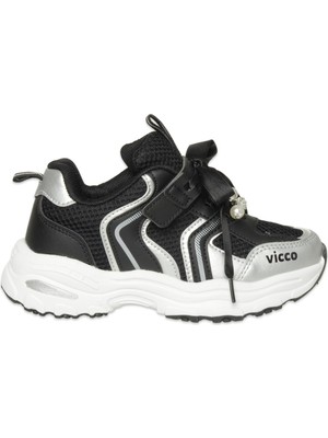 Vicco 346.P26Y.124 Minni Patik Günlük Siyah-Beyaz Kız Çocuk Spor Ayakkabı