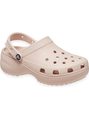 Crocs 206750 G Classic Platform Clog Kadın Terlik Pudra Renk Hafif Croslite Malzemeden Yazlık