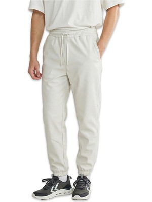 Lumberjack 5W Wb Jogger 22CT133 5pr Eşofman Alti Krem Kadın Eşofman Altı