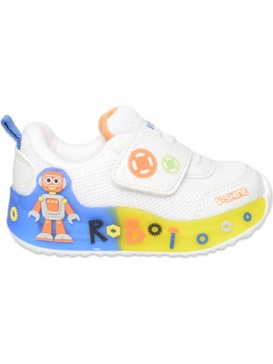 Vicco 346.B26Y.102 Feti Işıklı Bebe Beyaz Çocuk Spor Ayakkabı