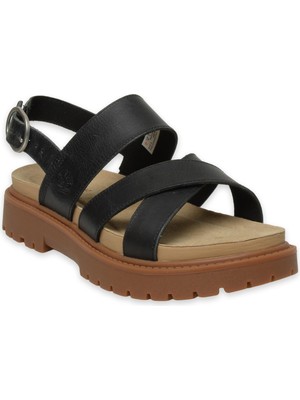 Timberland TB0A61TR Clairemont Way Backstrap Sandal Siyah Kadın Sandalet