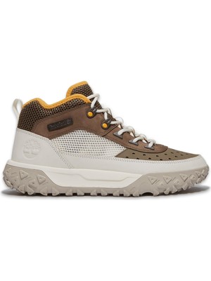 Timberland TB0A6CW1 Greenstride Motion 6 Mid Lace Up Sneaker Kahve-Beyaz Erkek Ayakkabı