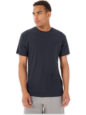 Quiksilver EQYKT04377 Slub Roundneck Lacivert Erkek T-Shirt