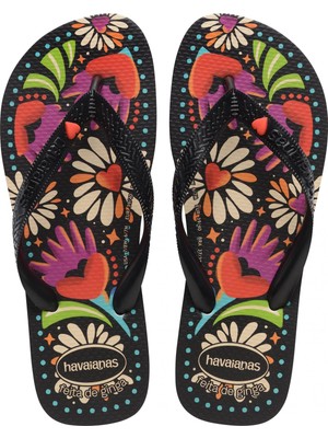 Havaianas 4150745 Top Ginga Begonia Parmak Arası Siyah Kadın Terlik