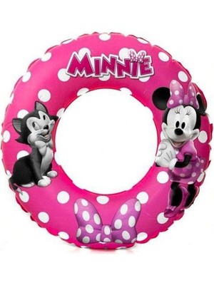 Bestway Minnie Simit 56 cm Pembe Renkli Çocuklar İçin Eğlenceli Yüzme Arkadaşı