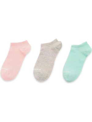 Skechers S2520315 U No Show 3 Pack Socks Çorap Çok Renkli Unisex Çorap